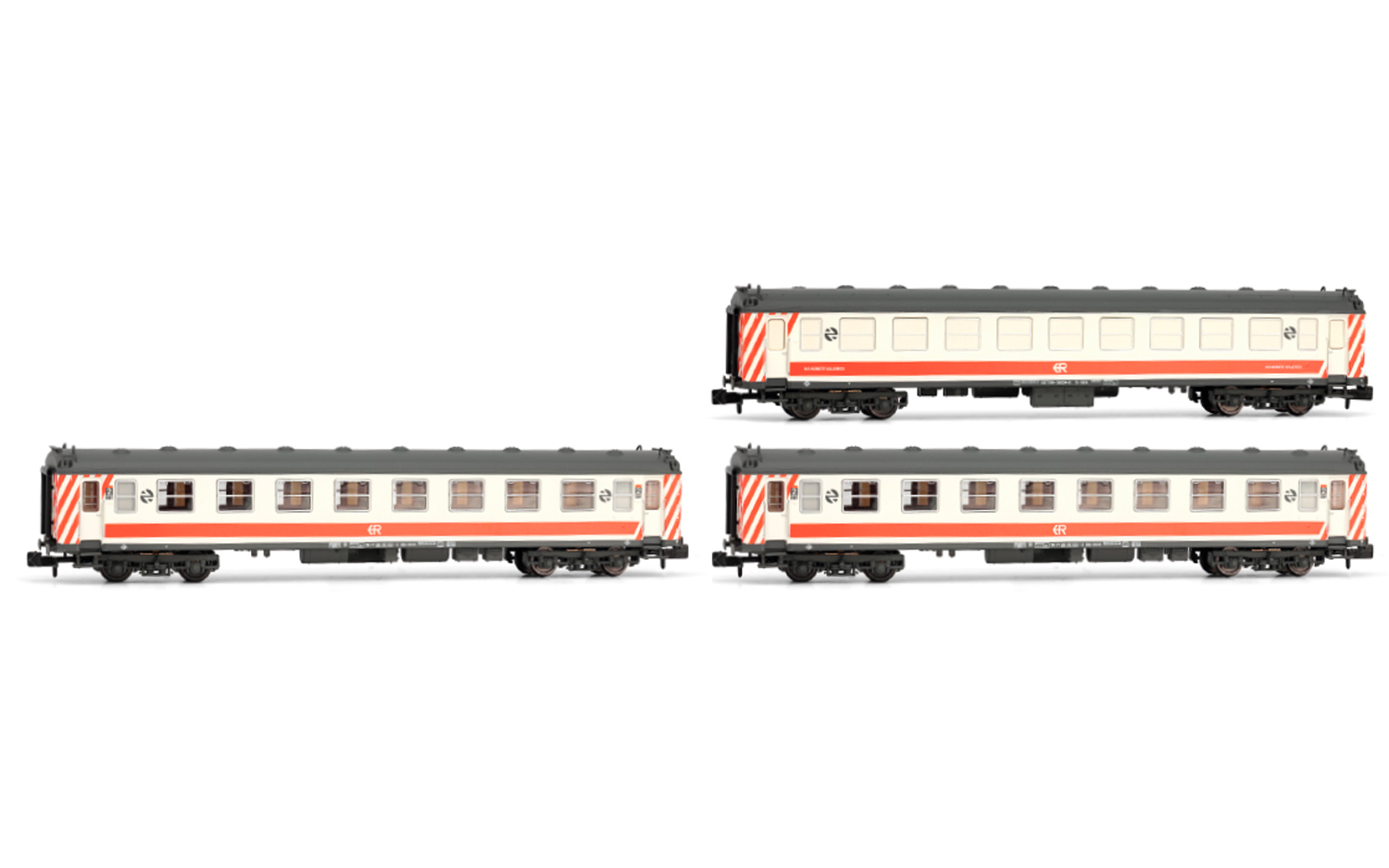 Arnold HN4454 - N - 3-tlg. Personenwagen-Set 5000 'Regionales'-Lackierung, RENFE, Ep. V